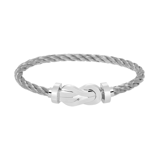 [Glimmer]CHANCE LARGE 8 FIGURE BUCKLE NO DIAMOND BRACELET SILVER