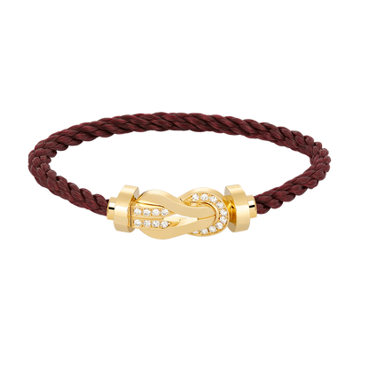 [Glimmer]CHANCE LARGE 8 FIGURE BUCKLE HALF DIAMOND BRACELET GOLD