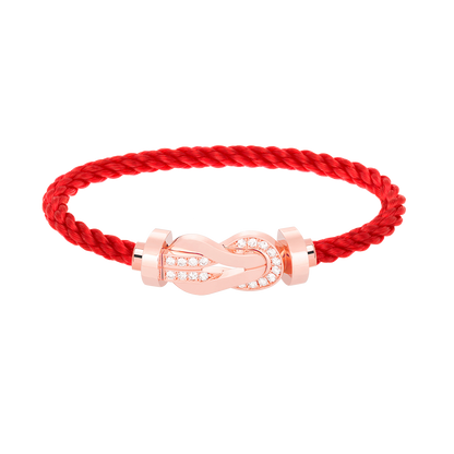[Glimmer]CHANCE LARGE 8 FIGURE BUCKLE HALF DIAMOND BRACELET Glimmer GOLD
