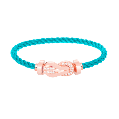 [Glimmer]CHANCE LARGE 8 FIGURE BUCKLE HALF DIAMOND BRACELET Glimmer GOLD