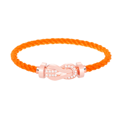 [Glimmer]CHANCE LARGE 8 FIGURE BUCKLE HALF DIAMOND BRACELET Glimmer GOLD