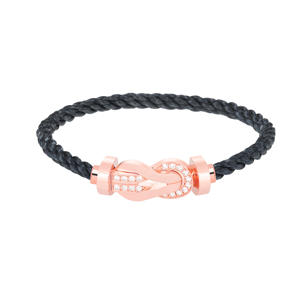 [Glimmer]CHANCE LARGE 8 FIGURE BUCKLE HALF DIAMOND BRACELET Glimmer GOLD