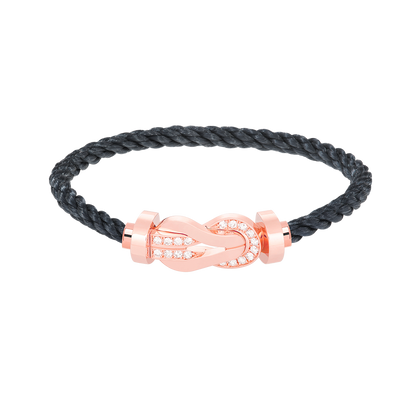 [Glimmer]CHANCE LARGE 8 FIGURE BUCKLE HALF DIAMOND BRACELET Glimmer GOLD