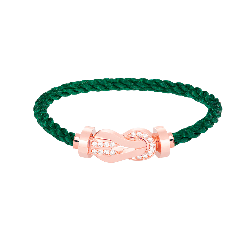 [Glimmer]CHANCE LARGE 8 FIGURE BUCKLE HALF DIAMOND BRACELET Glimmer GOLD