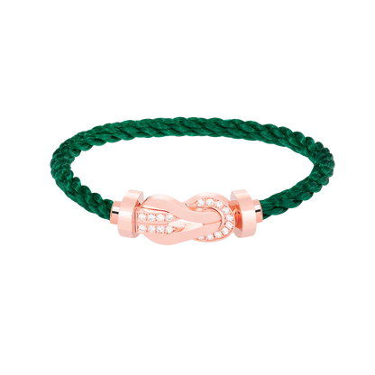[Glimmer]CHANCE LARGE 8 FIGURE BUCKLE HALF DIAMOND BRACELET Glimmer GOLD