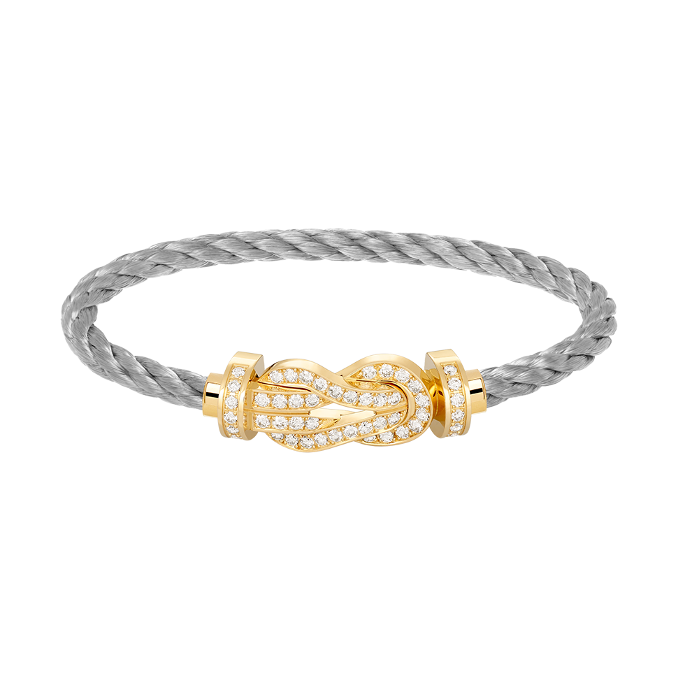 [Glimmer]CHANCE LARGE 8 FIGURE BUCKLE FULLDIAMOND BRACELET GOLD
