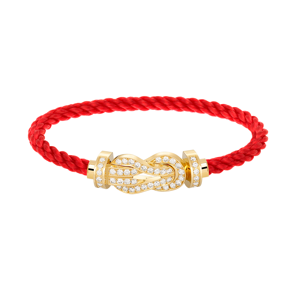 [Glimmer]CHANCE LARGE 8 FIGURE BUCKLE FULLDIAMOND BRACELET GOLD