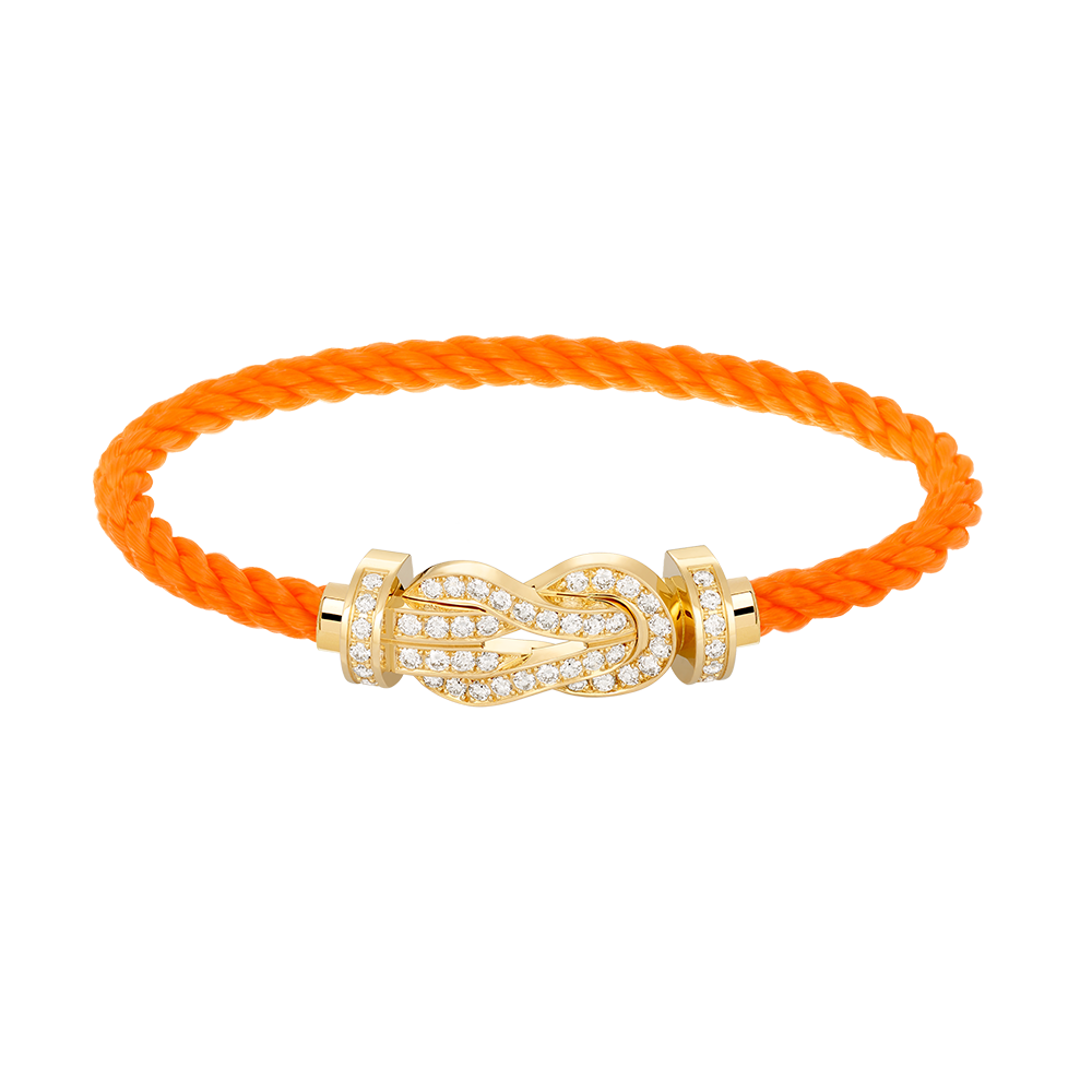 [Glimmer]CHANCE LARGE 8 FIGURE BUCKLE FULLDIAMOND BRACELET GOLD