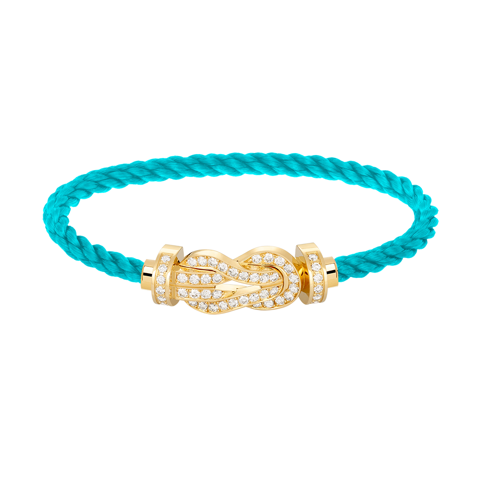 [Glimmer]CHANCE LARGE 8 FIGURE BUCKLE FULLDIAMOND BRACELET GOLD