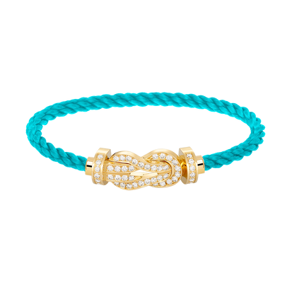 [Glimmer]CHANCE LARGE 8 FIGURE BUCKLE FULLDIAMOND BRACELET GOLD