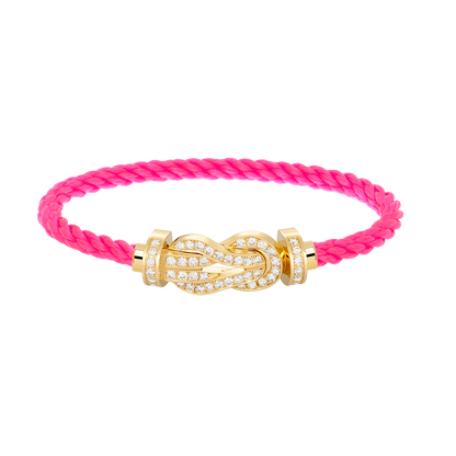 [Glimmer]CHANCE LARGE 8 FIGURE BUCKLE FULLDIAMOND BRACELET GOLD