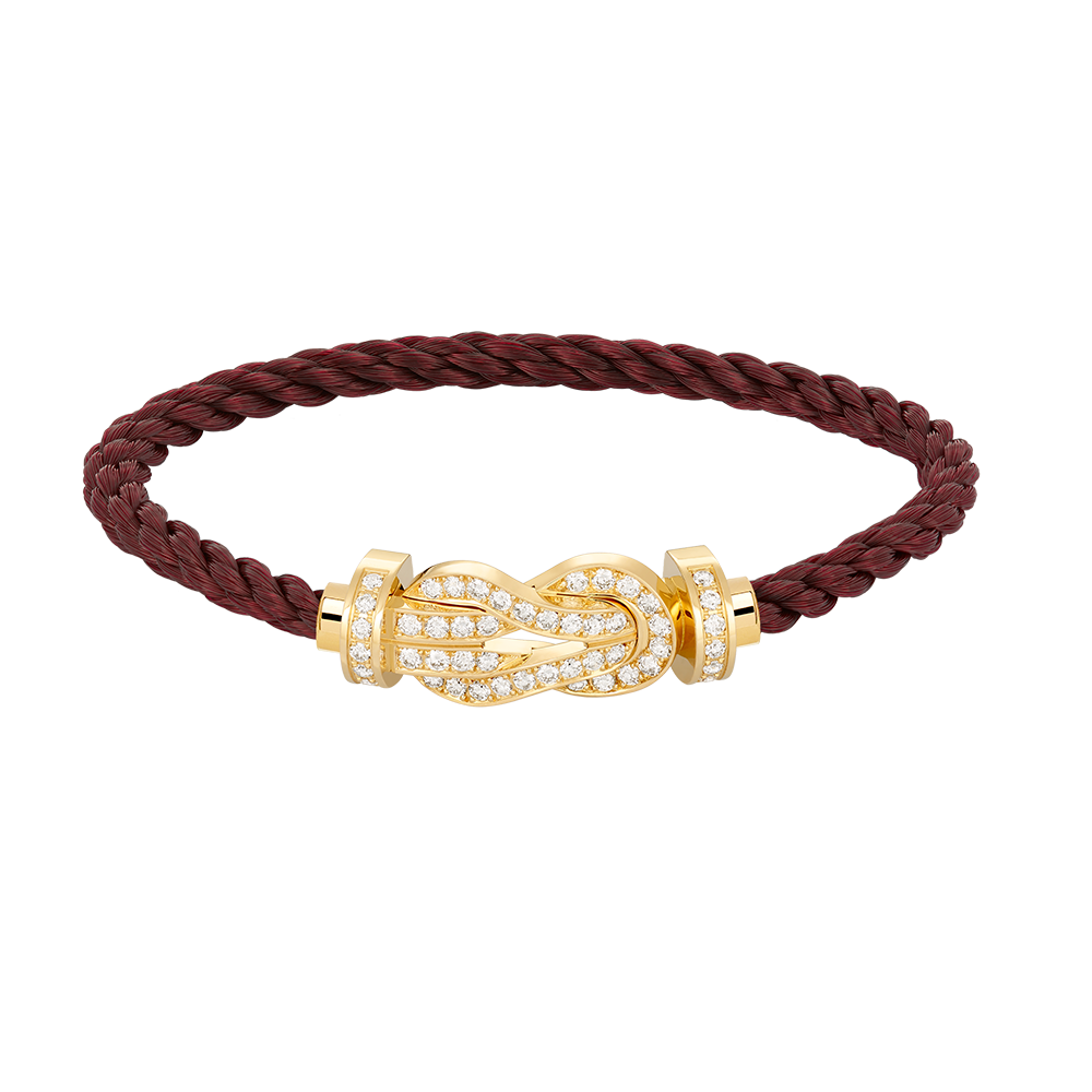 [Glimmer]CHANCE LARGE 8 FIGURE BUCKLE FULLDIAMOND BRACELET GOLD