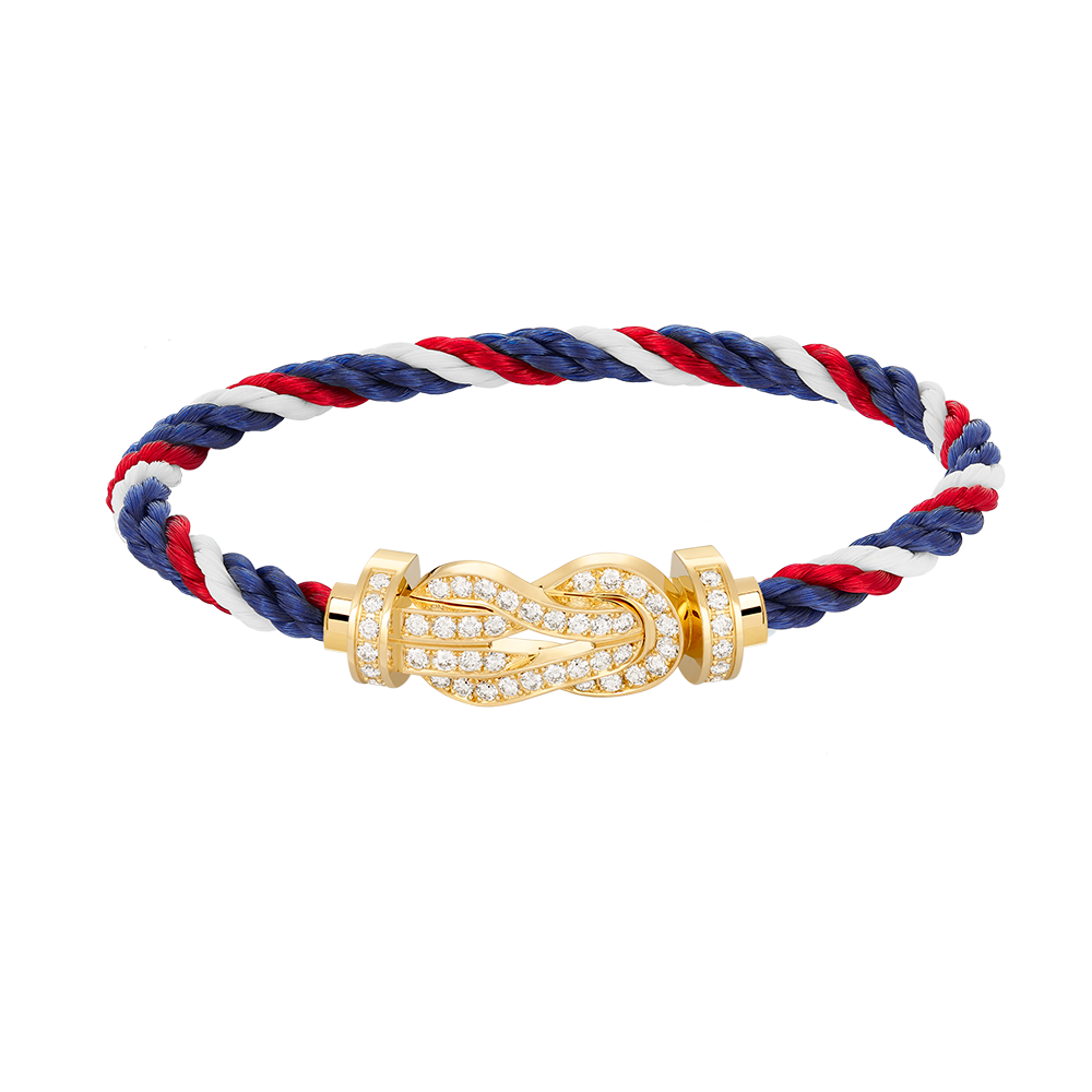 [Glimmer]CHANCE LARGE 8 FIGURE BUCKLE FULLDIAMOND BRACELET GOLD