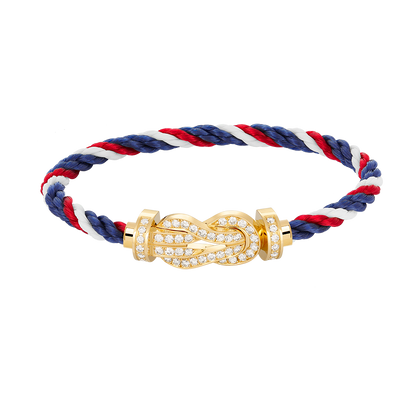 [Glimmer]CHANCE LARGE 8 FIGURE BUCKLE FULLDIAMOND BRACELET GOLD