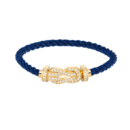 [Glimmer]CHANCE LARGE 8 FIGURE BUCKLE FULLDIAMOND BRACELET GOLD