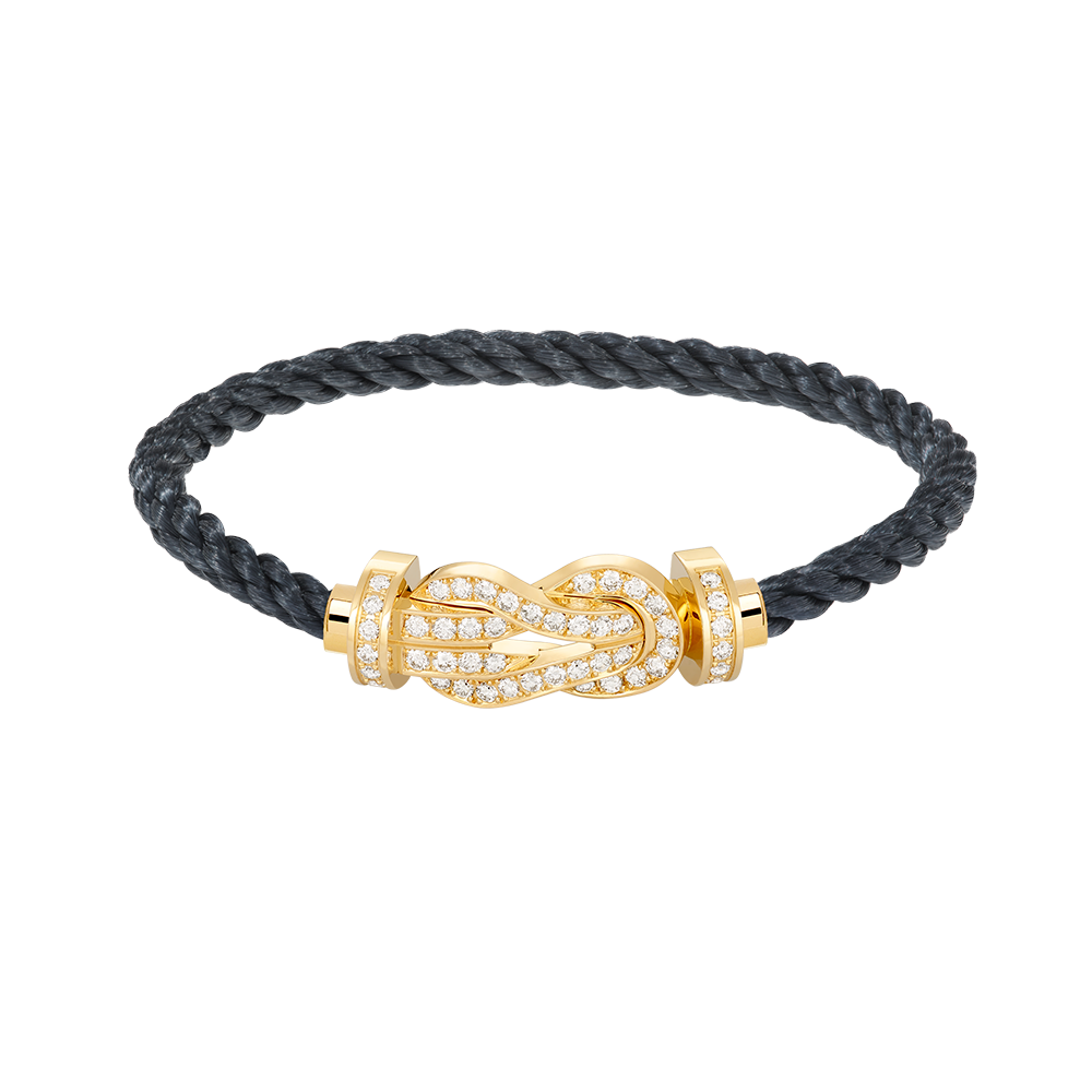 [Glimmer]CHANCE LARGE 8 FIGURE BUCKLE FULLDIAMOND BRACELET GOLD
