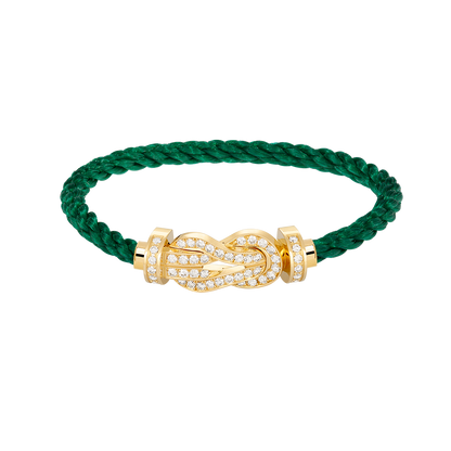 [Glimmer]CHANCE LARGE 8 FIGURE BUCKLE FULLDIAMOND BRACELET GOLD