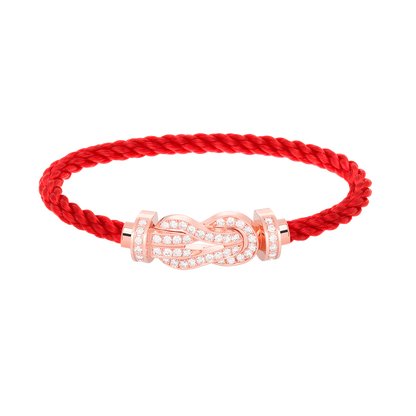 [Glimmer]CHANCE LARGE 8 FIGURE BUCKLE FULL DIAMOND BRACELET Glimmer GOLD