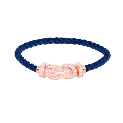 [Glimmer]CHANCE LARGE 8 FIGURE BUCKLE FULL DIAMOND BRACELET Glimmer GOLD