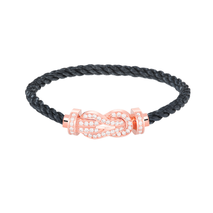 [Glimmer]CHANCE LARGE 8 FIGURE BUCKLE FULL DIAMOND BRACELET Glimmer GOLD