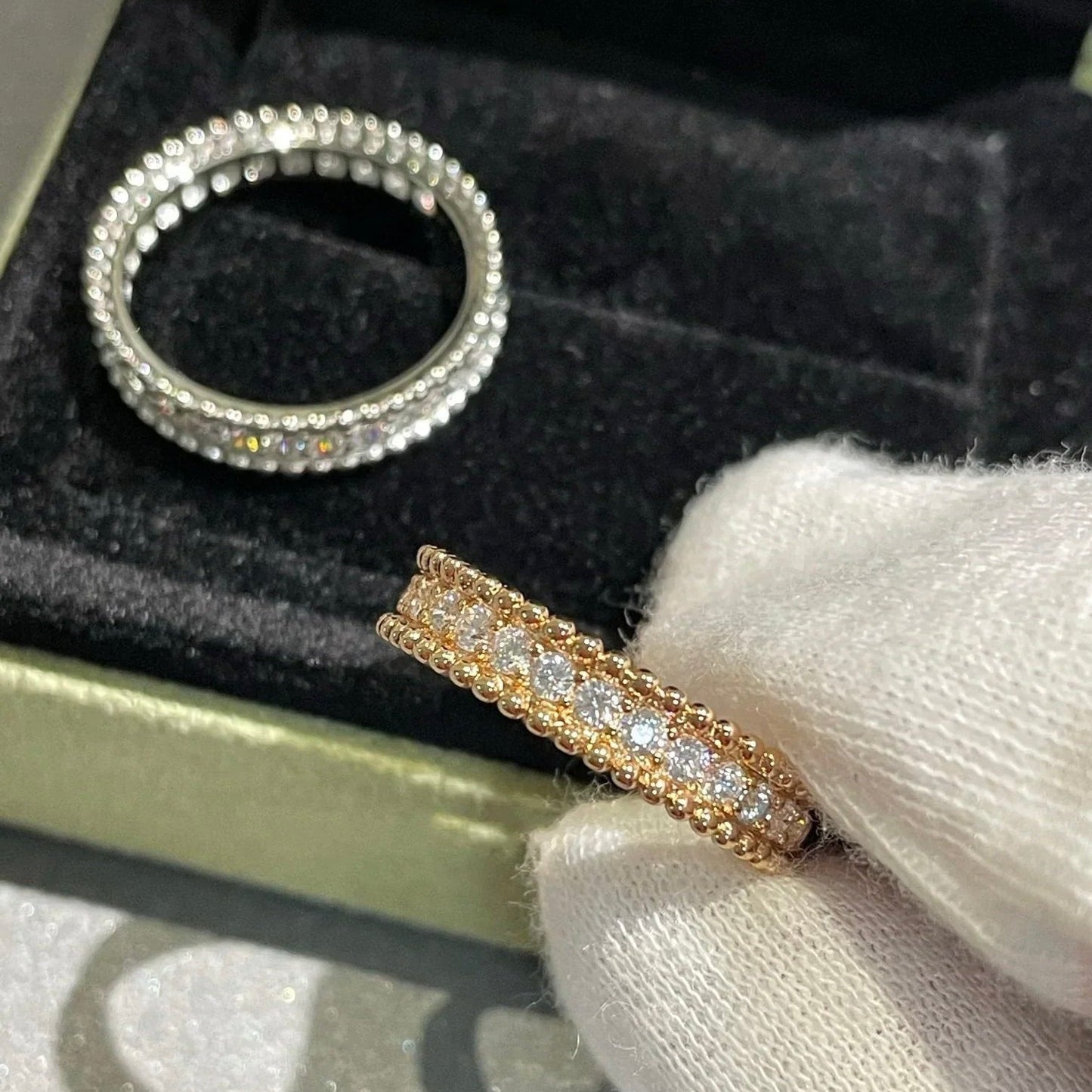 [Glimmer]PERLEE DIAMOND SILVER RING