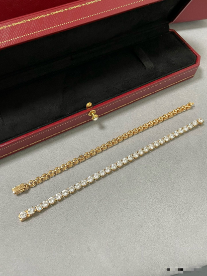 [Glimmer jewelrys]TENNIS BRACELET WITH FULL DIAMOND SETTING