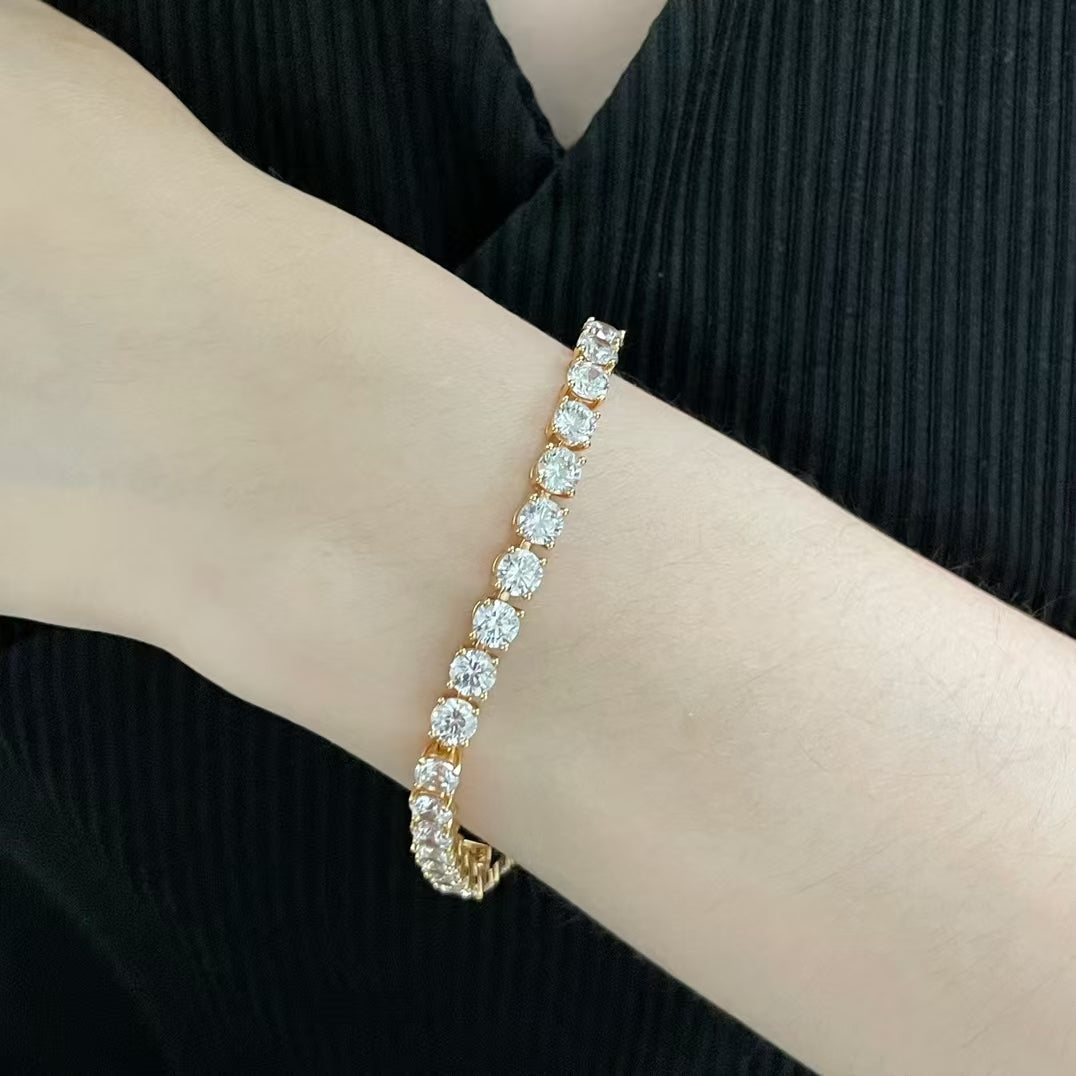 [Glimmer jewelrys]TENNIS BRACELET WITH FULL DIAMOND SETTING