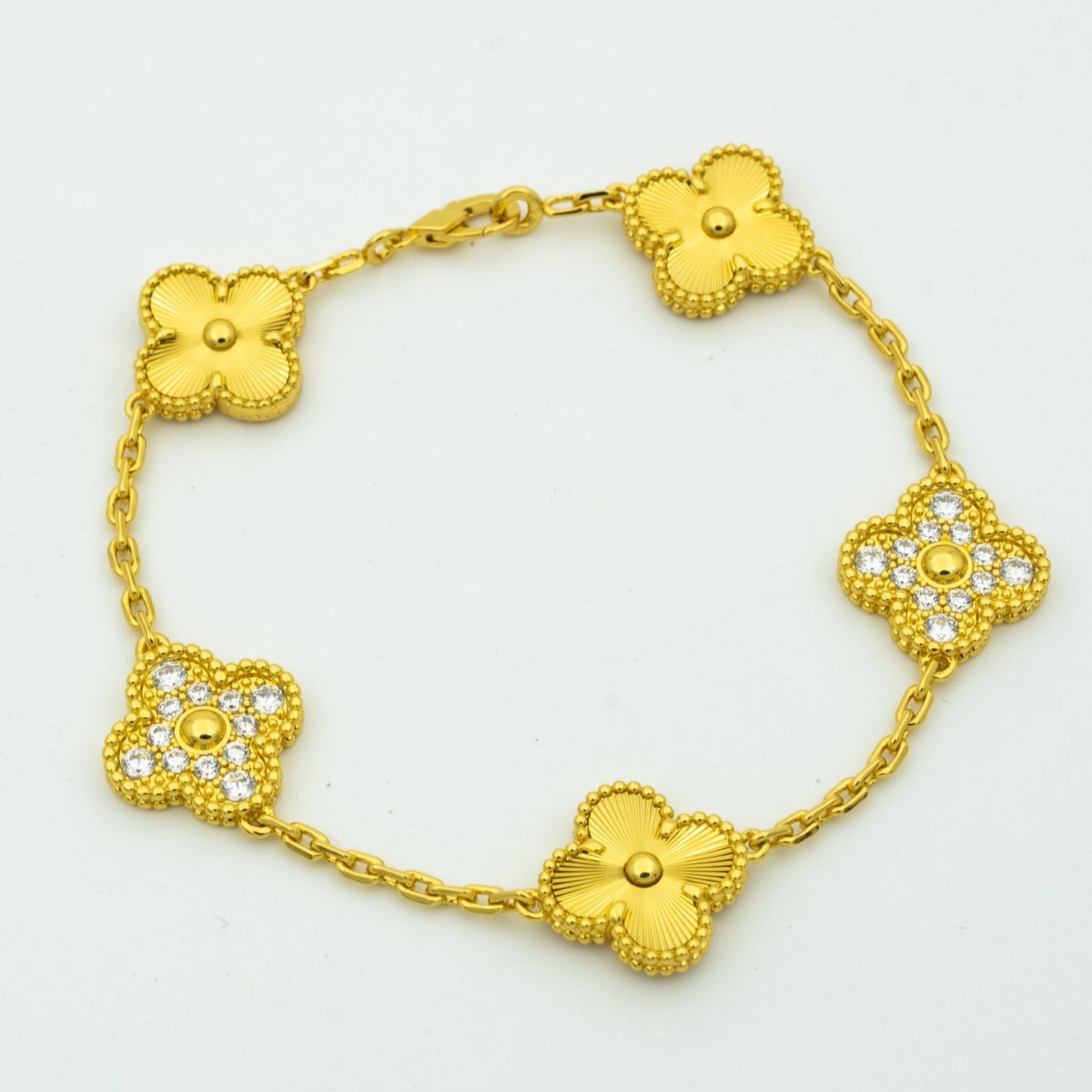 [Glimmer] CLOVER 5 MOTIF LASER BRACELET COLLECTION
