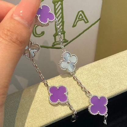 [Glimmer] CLOVER 5 MOTIF VIOLET BRACELET COLLECTION