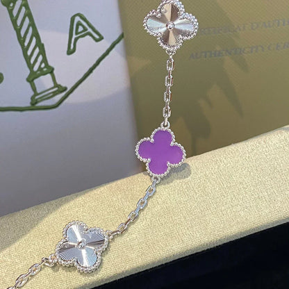 [Glimmer] CLOVER 5 MOTIF VIOLET BRACELET COLLECTION