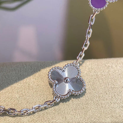 [Glimmer] CLOVER 5 MOTIF VIOLET BRACELET COLLECTION