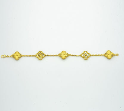 [Glimmer] CLOVER 5 MOTIF LASER BRACELET COLLECTION