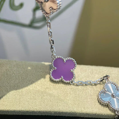 [Glimmer] CLOVER 5 MOTIF VIOLET BRACELET COLLECTION