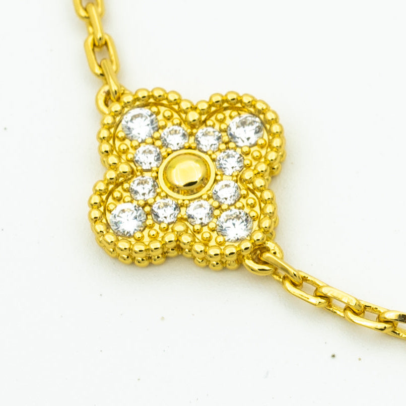 [Glimmer] CLOVER 5 MOTIF LASER BRACELET COLLECTION