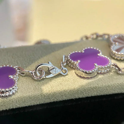 [Glimmer] CLOVER 5 MOTIF VIOLET BRACELET COLLECTION