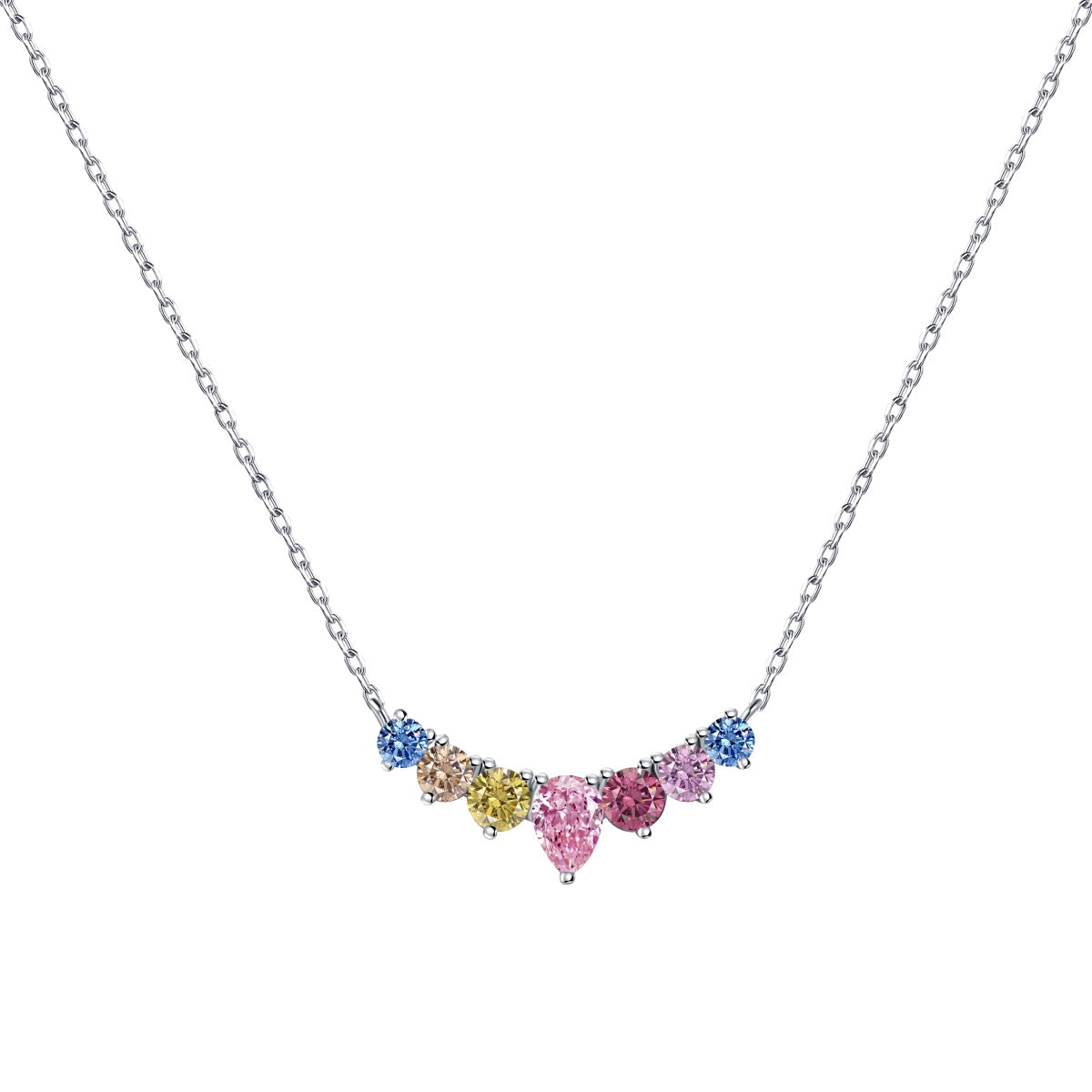 [Glimmer Jewelry]Dainty Colorful Heart Necklace