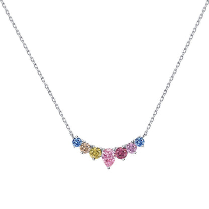 [Glimmer Jewelry]Dainty Colorful Heart Necklace