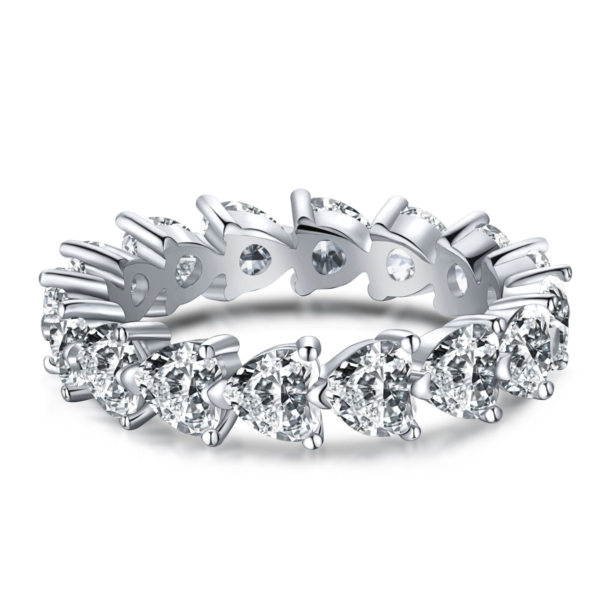 [Glimmer Jewelry]0.25 Carat Radiant Romance Heart Cut Lover Ring