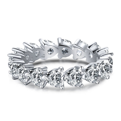 [Glimmer Jewelry]0.25 Carat Radiant Romance Heart Cut Lover Ring