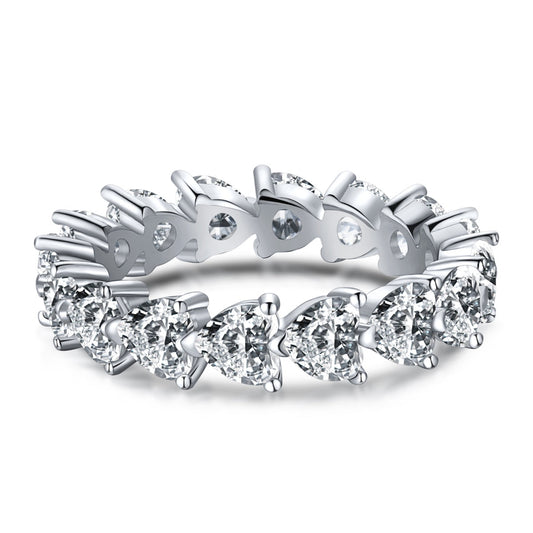 [Glimmer Jewelry]0.25 Carat Radiant Romance Heart Cut Lover Ring