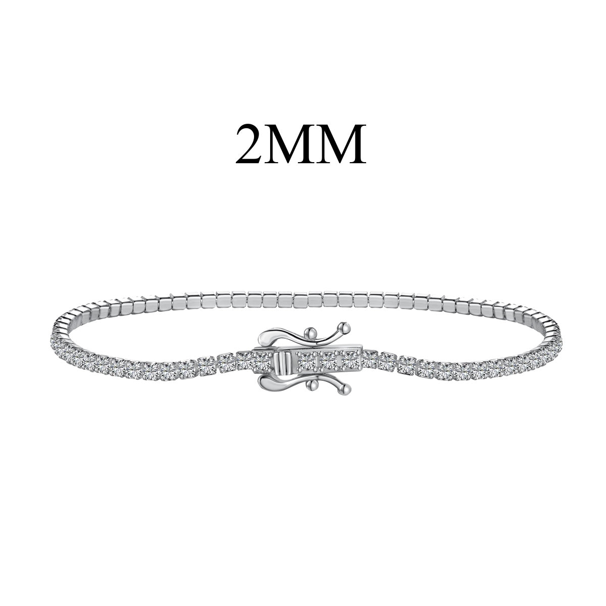 [Glimmer Jewelry]Radiant Colorful Round Cut Party Bracelet
