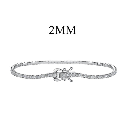 [Glimmer Jewelry]Radiant Colorful Round Cut Party Bracelet