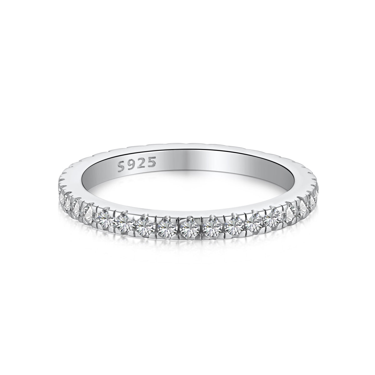[Glimmer Jewelry]Delicate Sparkling Round Cut Daily Ring
