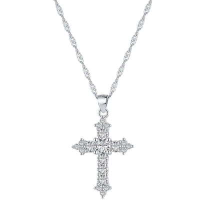 [Glimmer Jewelry]繊細なクロスネックレス