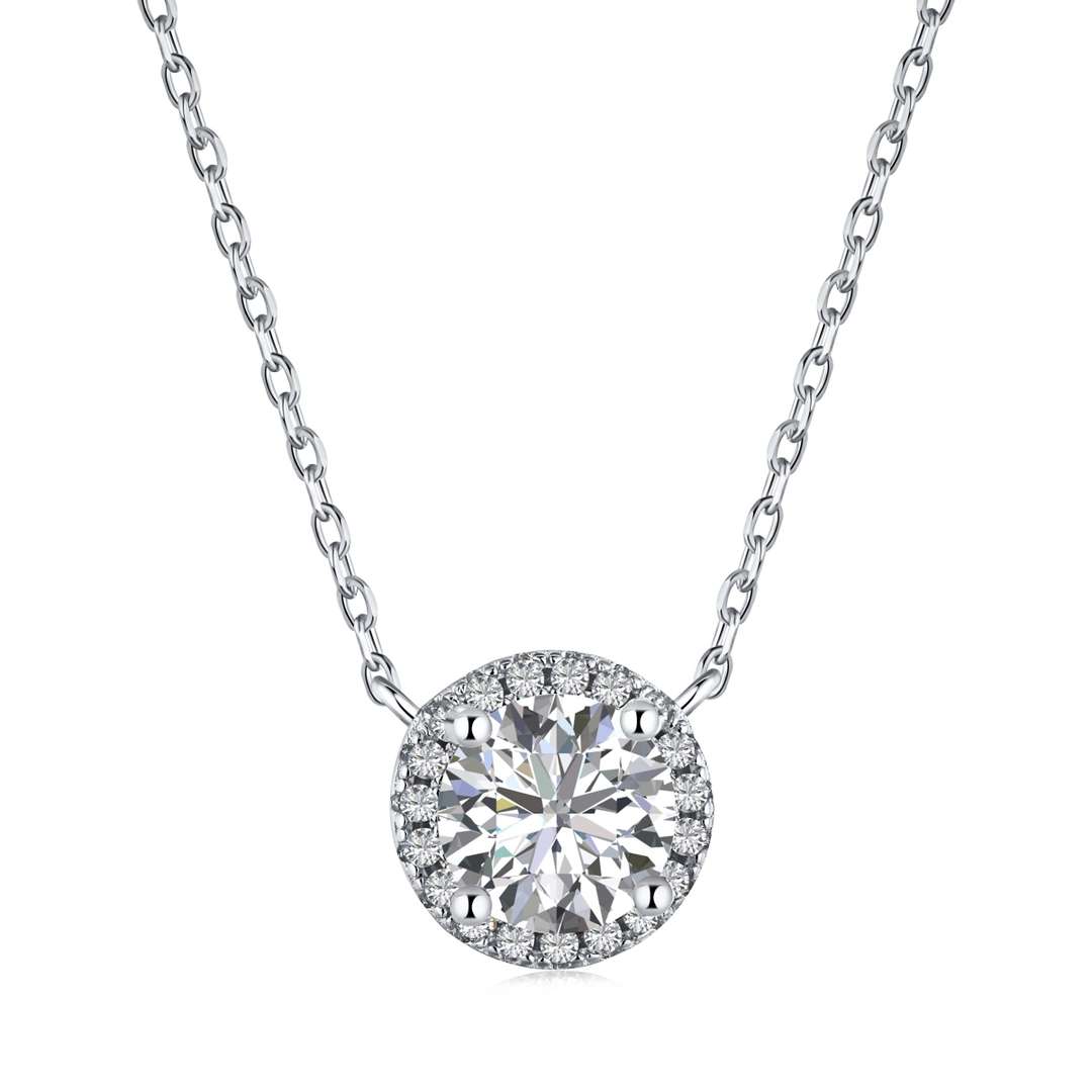 [Glimmer Jewelry]ゴージャスなラウンドカットネックレス