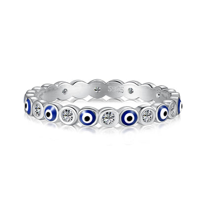 [Glimmer Jewelry]Sparkling Vibrant Round Shape Daily Ring