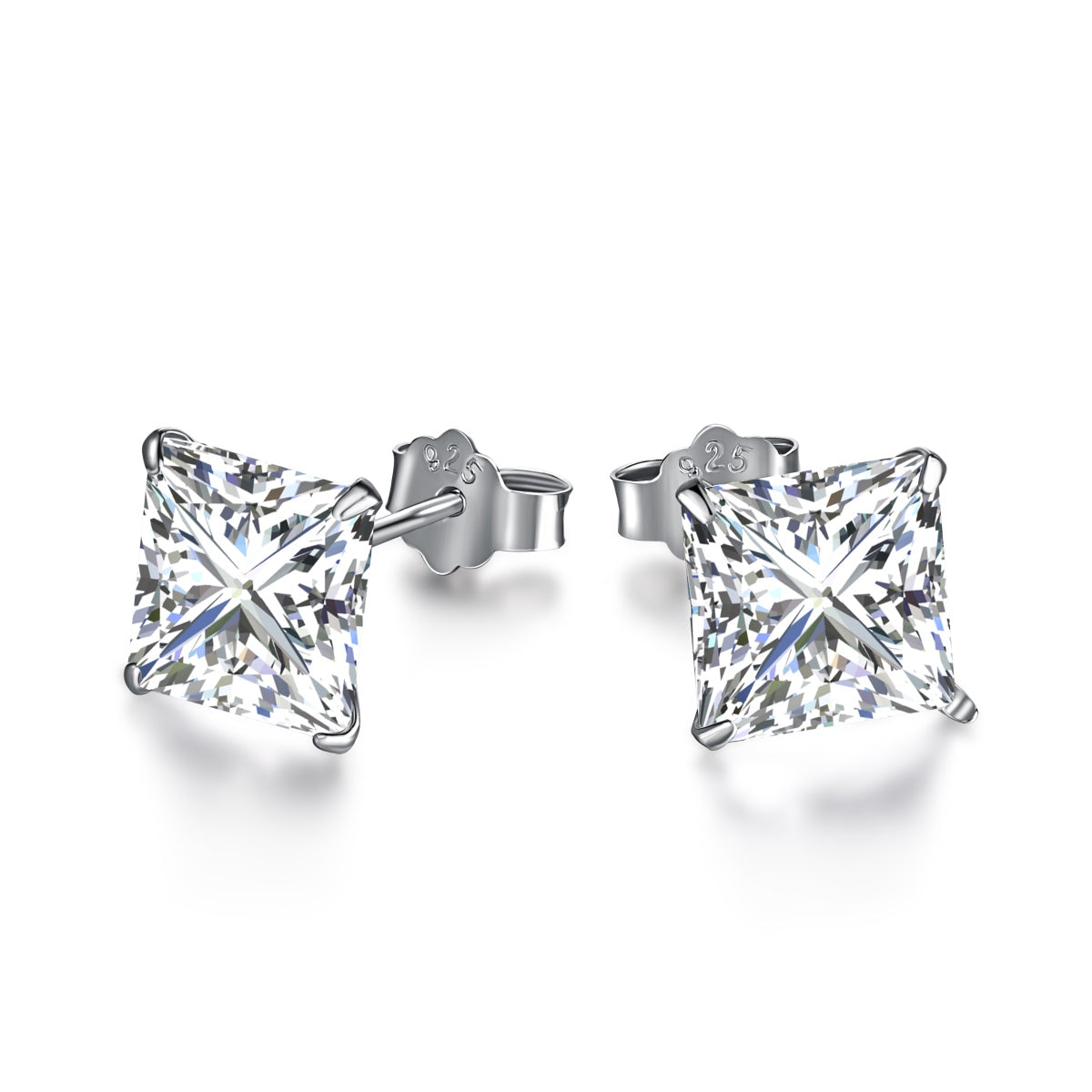 [Glimmer Jewelry]Ornate Square Shape Earrings