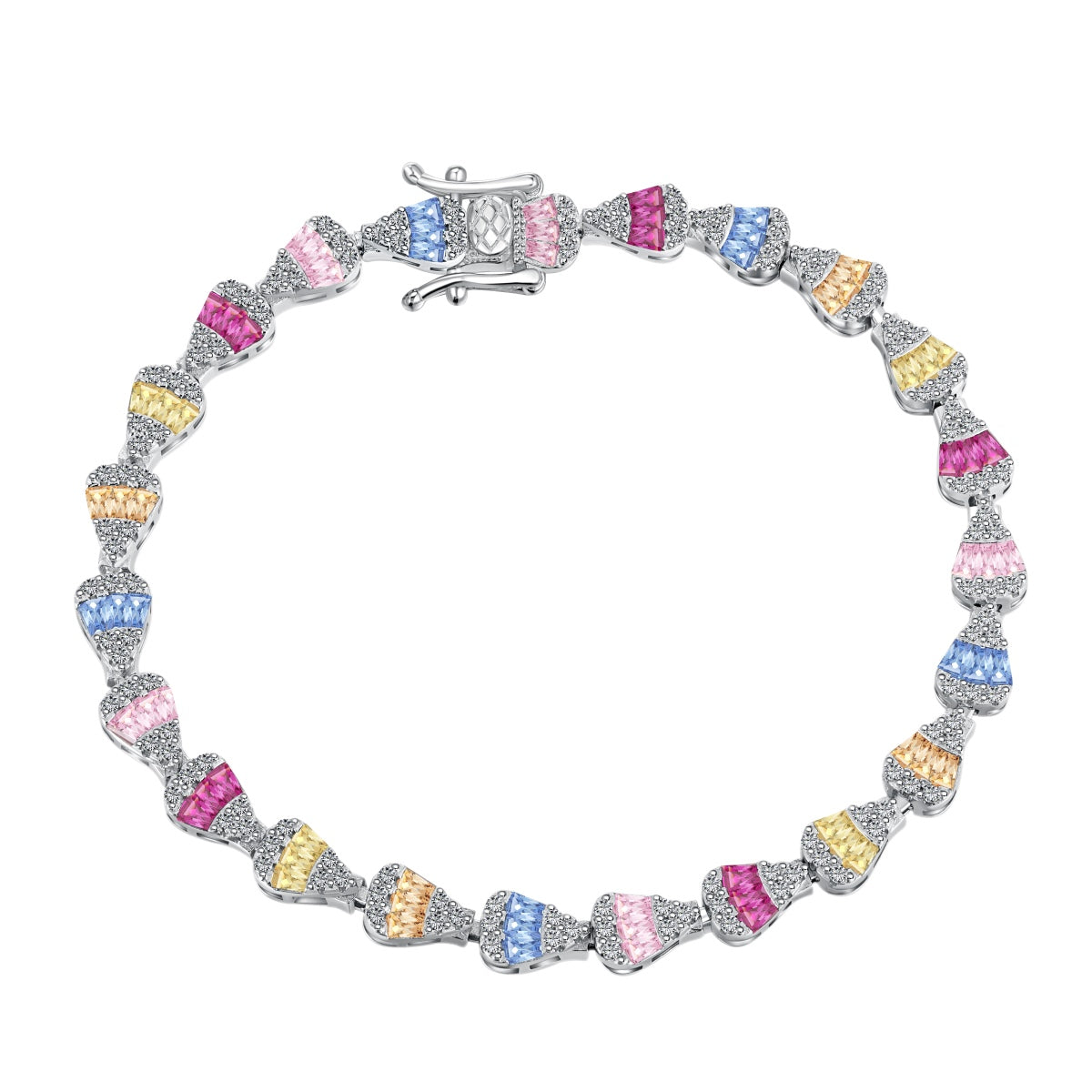 [Glimmer Jewelry]Radiant Water Drop Shape Daily Bracelet