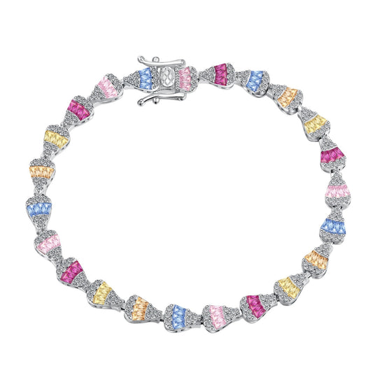 [Glimmer Jewelry]Radiant Water Drop Shape Daily Bracelet