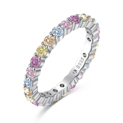 [Glimmer Jewelry]Elegant Vivid Round Cut Daily Ring